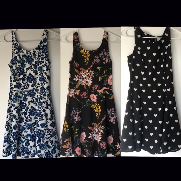H&M Dresses Hm Divided Skater Dress Lot Of 3 Poshmark